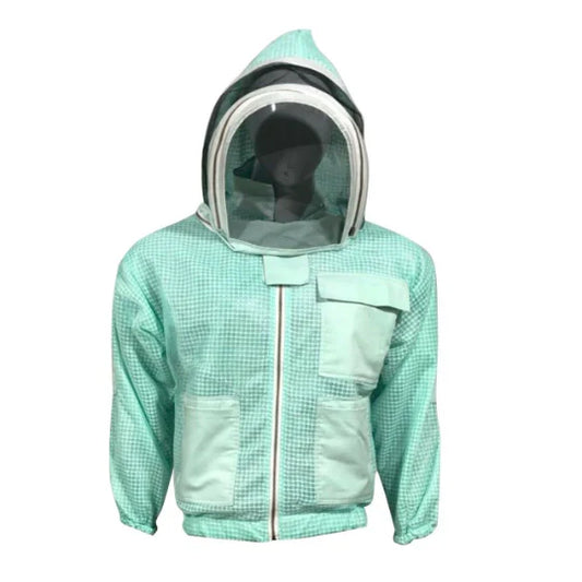 Ultra Ventilated Beekeeping Three Layer Mesh Jacket Aqua Fencing Veil